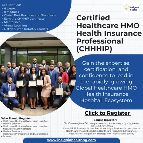 Certified Healthcare HMO and Health Insurance Professional  (CHHHIP) Course - The Healthcare Mini-MBA