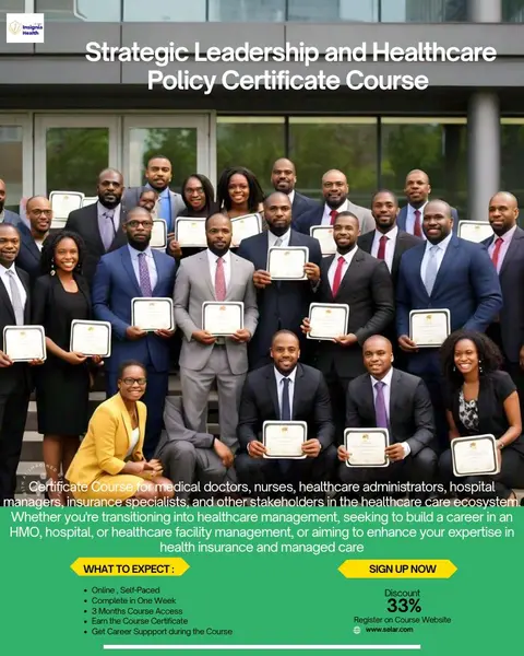 Strategic Leadership and Healthcare Policy Certificate Course